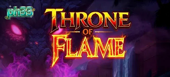 Isang visual na representasyon ng Thrown of Flame slot na nagpapakita ng dragon at mga enchanted eggs.